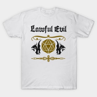 Roleplaying Game Lawful Evil RPG Pen & Paper T-Shirt